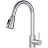 Смеситель для кухни OLIVA с выдвижным изливом хром 69017